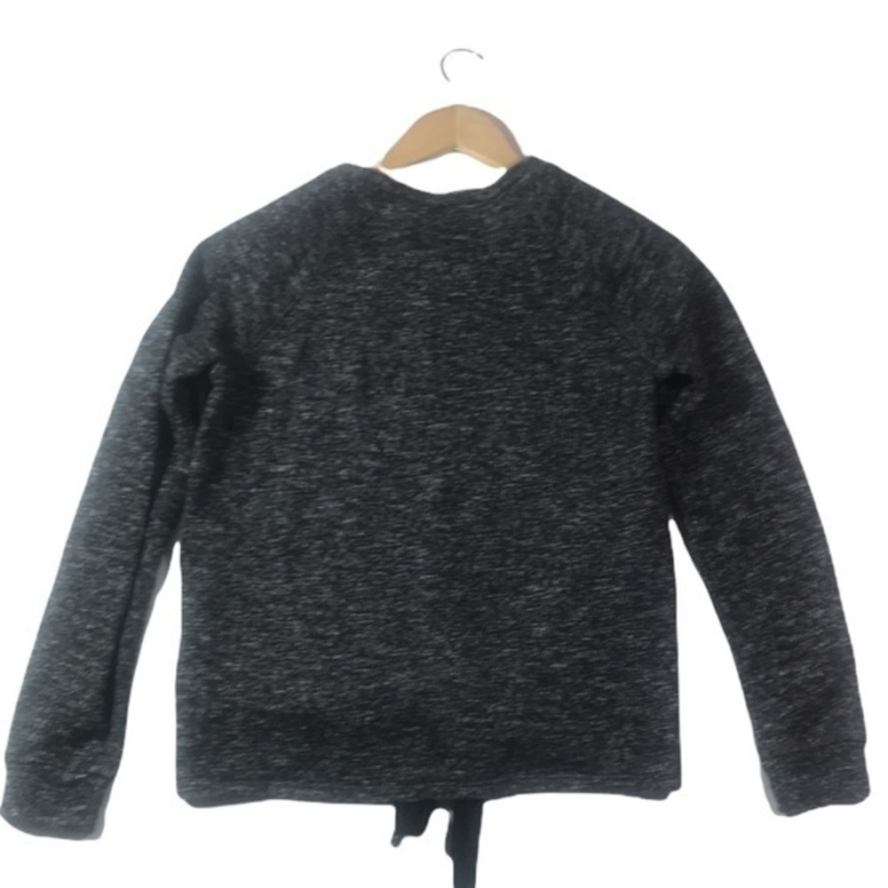 Fabletics Sophia Tie Front Marled Sweatshirt - Picture 8 of 8